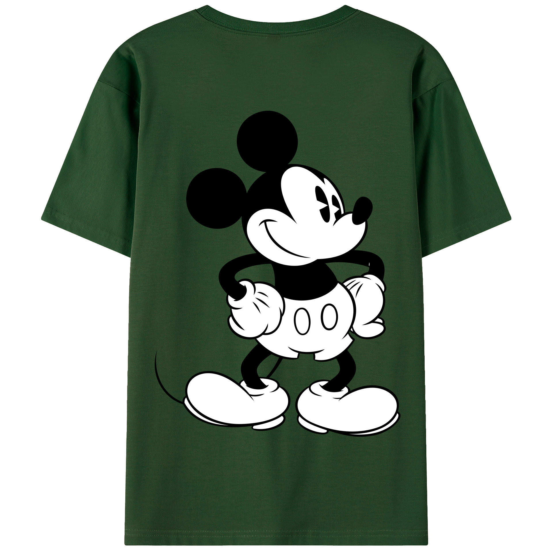 （画像用） ミッキーマウス Mickey Mouse 綿100％半袖Tシャツ（背面プリント）
